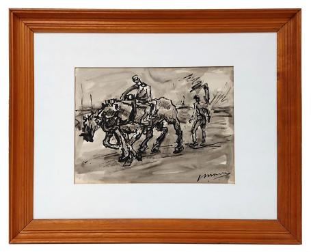 Aquarel van de Antwerpse kunstenaar Mous kopen