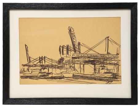 Tekening van de Antwerpse tekenaar Mous kopen