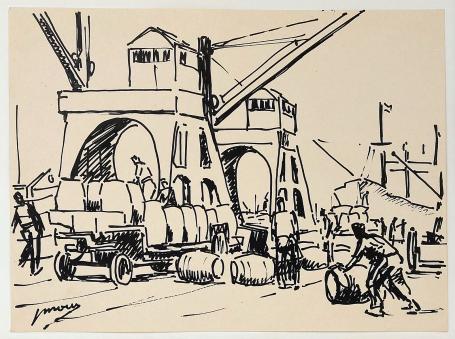 Tekening van Jos Mous of Joseph Mous