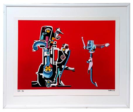 Zeefdruk van Belgische kunstenaar Roger Nellens kopen