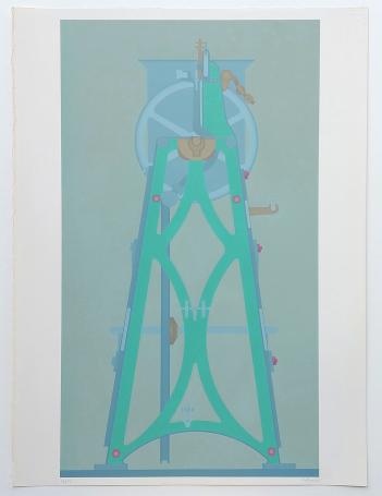 Grafisch kunstwerkje uit 1972 van de kunstschilder Roger Nellens