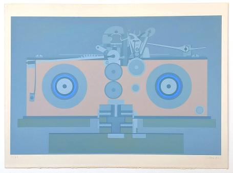 Grafisch kunstwerkje uit 1972 van de kunstschilder Roger Nellens