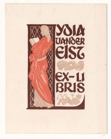 Ex Libris gesneden door Nelly Degouy