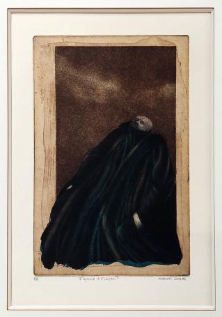 Anne Donck of Nanou Donck met een ets