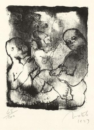 Litho van de Belgische kunstenaar kunstenaar Marcel Notebaert kopen