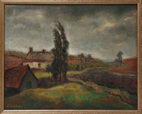 Landschapsschilderij van Octave Landuyt kopen, gesigneerd door de kunstenaar