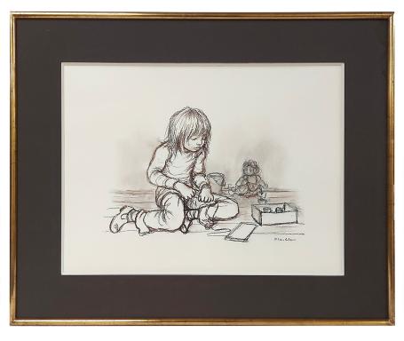 Tekening van de Belgische kunstenaar Paul Smolders