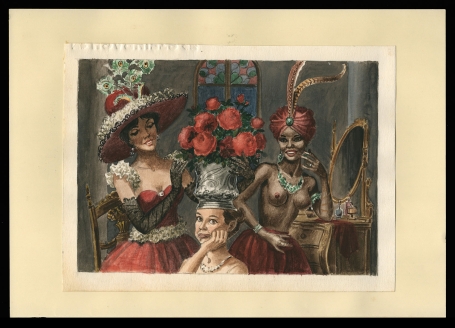 Aquarel van P. Van Den Steen niet gesigneerd