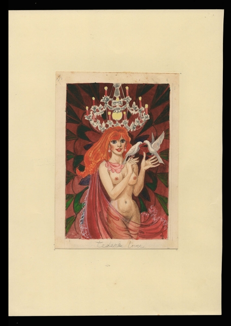 Aquarel van P. Van Den Steen niet gesigneerd