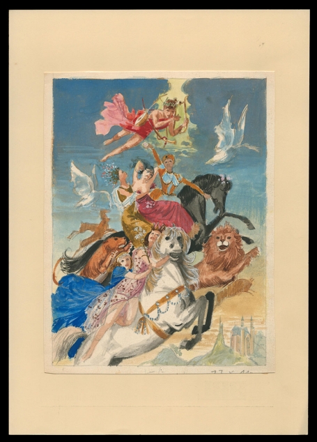 Kunstwerkje, aquarel van Pascal Van Den Steen