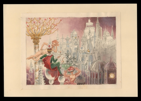 Kunstwerkje, aquarel van Pascal Van Den Steen