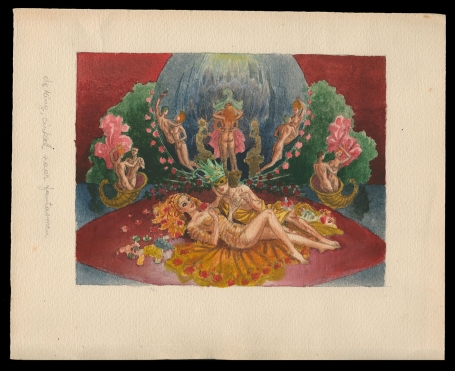 Kunstwerkje, aquarel van Pascal Van Den Steen