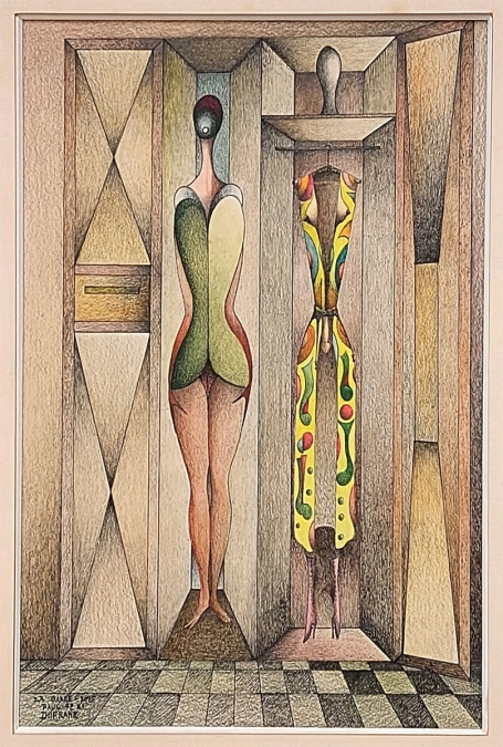 Acheter un dessin de Paul Dufrane Peintre belge