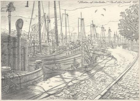 Potloodekening van de Antwerpse kunstenaar Paul Van Dessel kopen