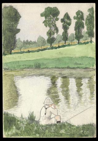 Aquarel van Maurice Pauwaert uit 1923
