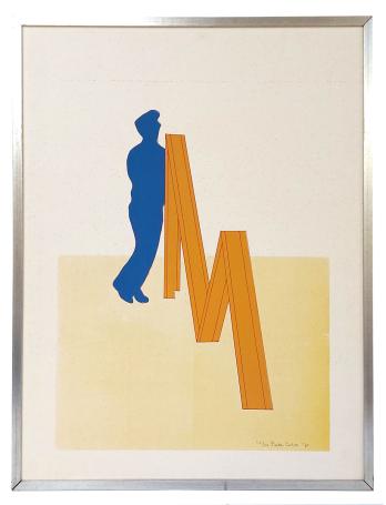 Litho van de Nederlandse kunstenaar Pieter Celie