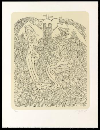 Litho van de Belgische kunstenaar Pjeroo Roobjee kopen