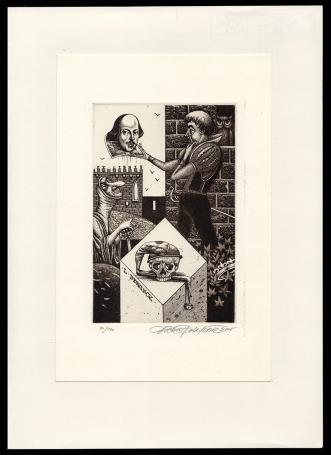 Dusan Polakovic met een gesigneerde ex libris