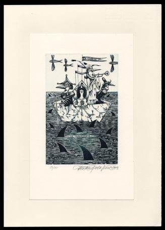 Dusan Polakovic met een gesigneerde ex libris