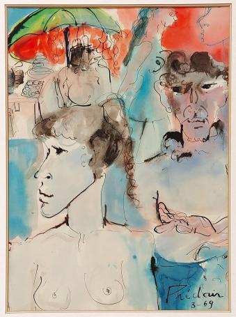 Aquarel van Bernadette Prédair kopen
