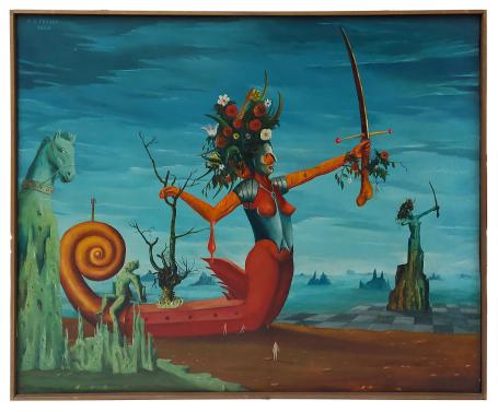 Belgisch surrealisme door de Brusselse schilder Carl Prévot