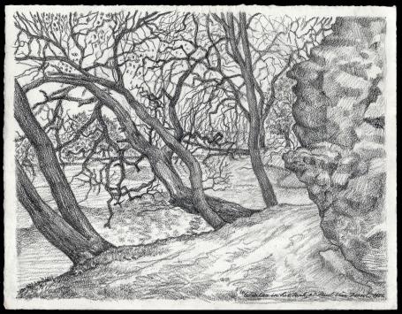 Tekening van de Belgische kunstenaar Paul Van Dessel kopen