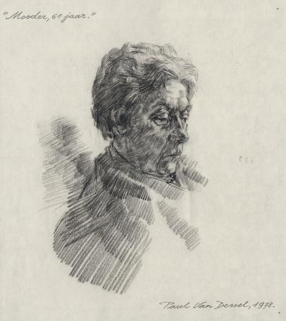 Tekening van de Antwerpse kunstenaar Paul Van Dessel kopen