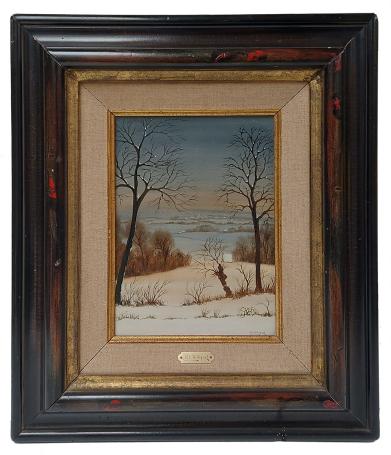 kunstwerkje van Piet Willequet op canvas
