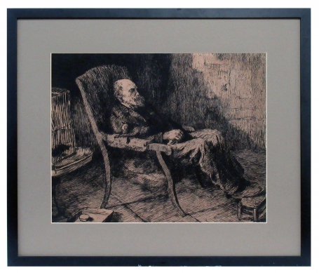 tekening van de Belgische etser François Pycke (Frans)