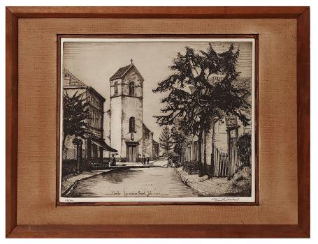 Ets van de Ukkelse kunstenaar Henri Quittelier kopen