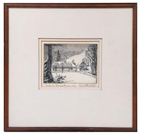 Ets uit 1925 van Henri Quittelier kopen