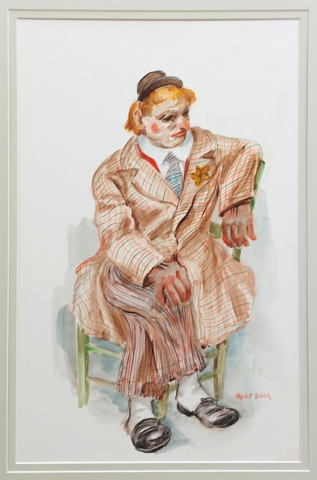Aquarel van de Belgische kunstenaar Raphaël De Buck of Raf De Buck