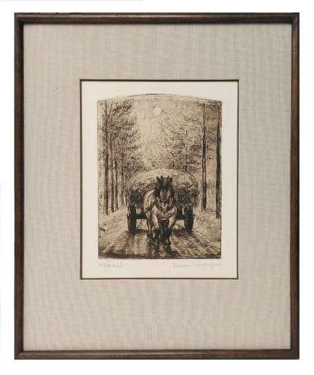 Vracht, een ets van Romain Malfliet kopen