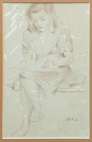 Tekening van de Belgische kunstenaar Raphaël De Buck of Raf De Buck