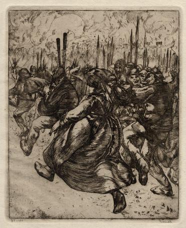 Ramah Belgische kunstenaar met ets