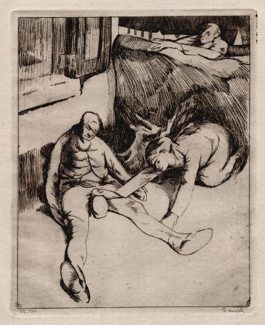 Ramah Belgische etser met een ets