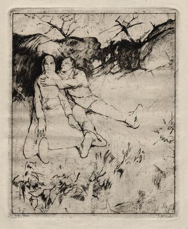 Ramah Belgische etser met een ets