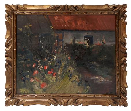 Schilderij van de Belgische kunstenaar René (Renaat) Bosiers