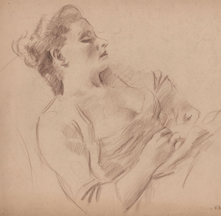 Tekening van de Belgische kunstenaar Raphaël De Buck of Raf De Buck