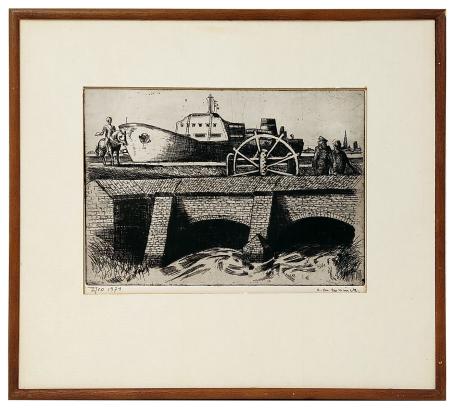 Ets uit 1971 van de Belgische kunstenaar René De Coninck kopen