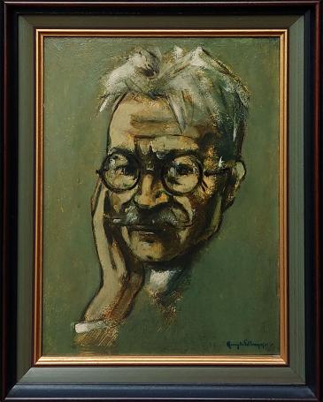 Olieverf op paneel van Remy de Pillecyn