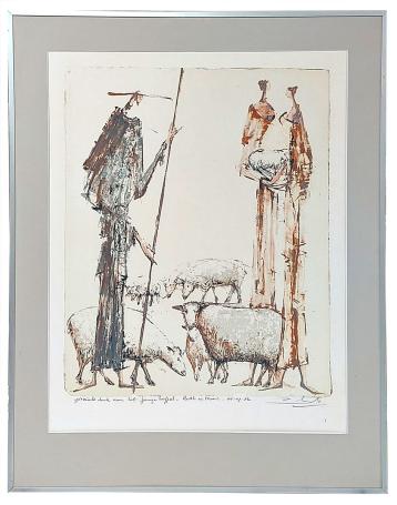 Grote gesigneerde litho van Remy Cornelissen kopen