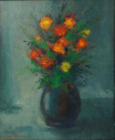 Schilderij van de Belgische kunstenaar Roland Laermans