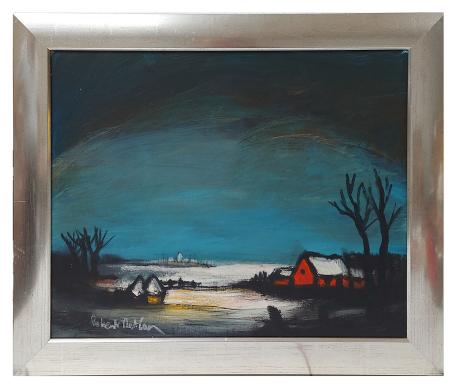 Olieverfschilderij van R. De Man