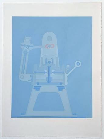 Grafisch kunstwerkje uit 1972 van de kunstschilder Roger Nellens