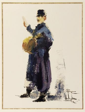 Klein olieverfschilderij van Roger Van Belleghem