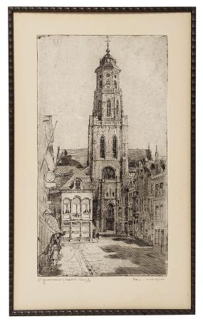 St Gummarus kerk, ets van Romain Malfliet kopen