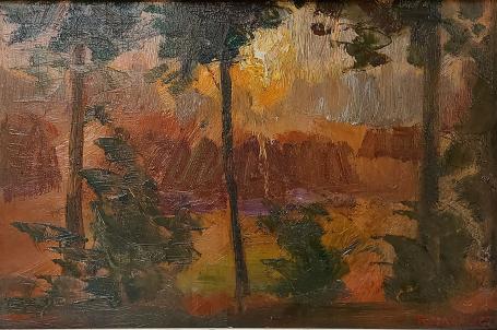 Kunstwerkje van Romain Malfliet, landschapje