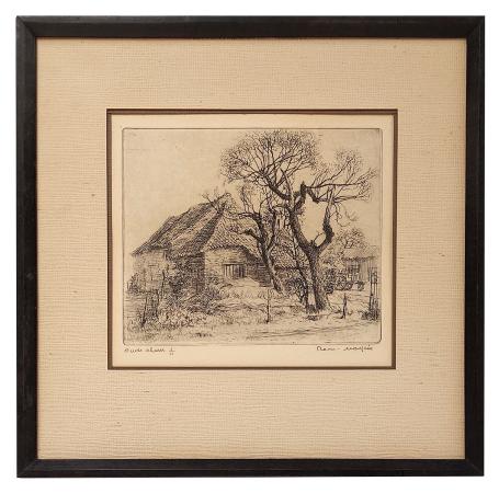 Gesigneerde ets van Romain Malfliet kopen