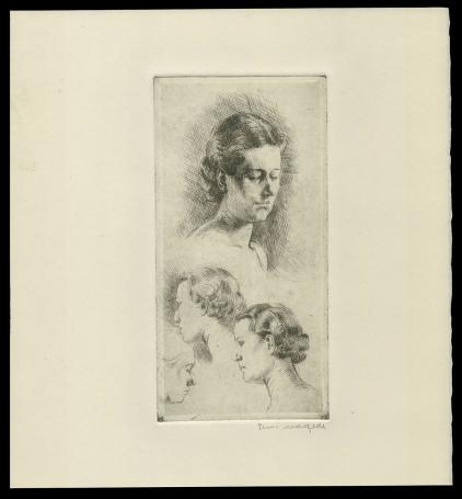 Gesigneerde ets van Romain Malfliet kopen